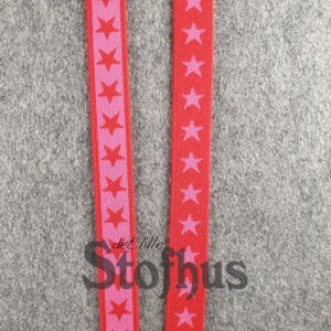Boxershorts elastik i pink/rød 20 mm