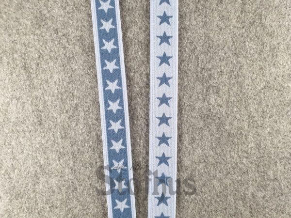 Boxershorts elastik i grå/blå 20 mm