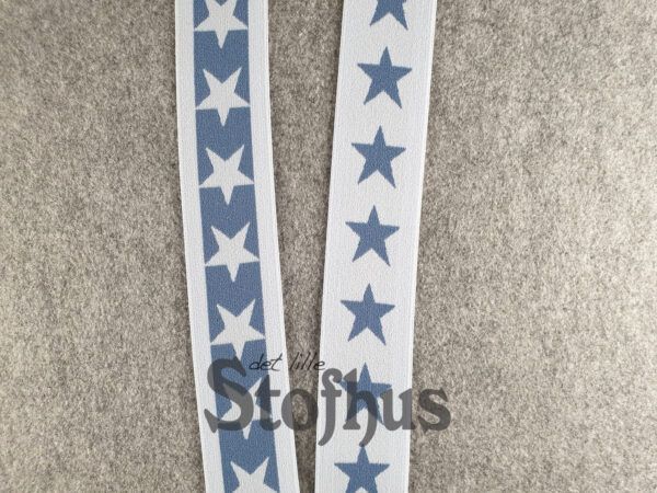 Boxershorts elastik i grå/blå 40 mm