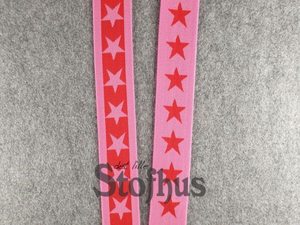 Boxershorts elastik i mørk rosa/rød 40 mm