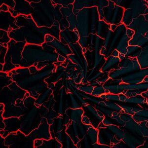 Isoli sort med rødt mønster