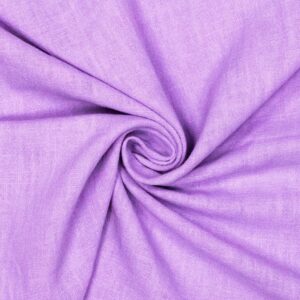 Vævet hør stone washed violet